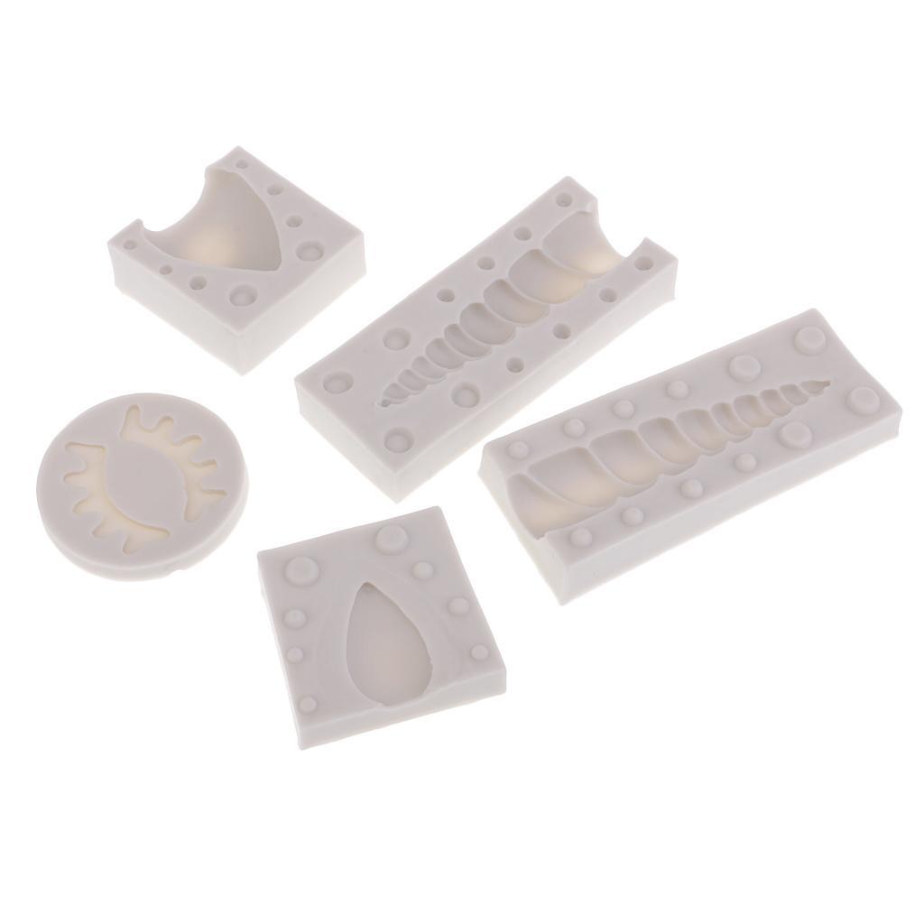 5 Pieces Horse Design Silicone DIY Fondant Cake Mold Sugarcraft Baking Mould Tools Cake Decorating Tool Mold