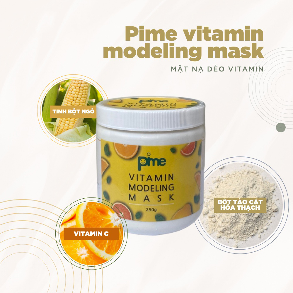 MẶT NẠ DẺO TRẮNG DA ỨC CHẾ NÁM VITAMIN PIME MODELING MASK 250g