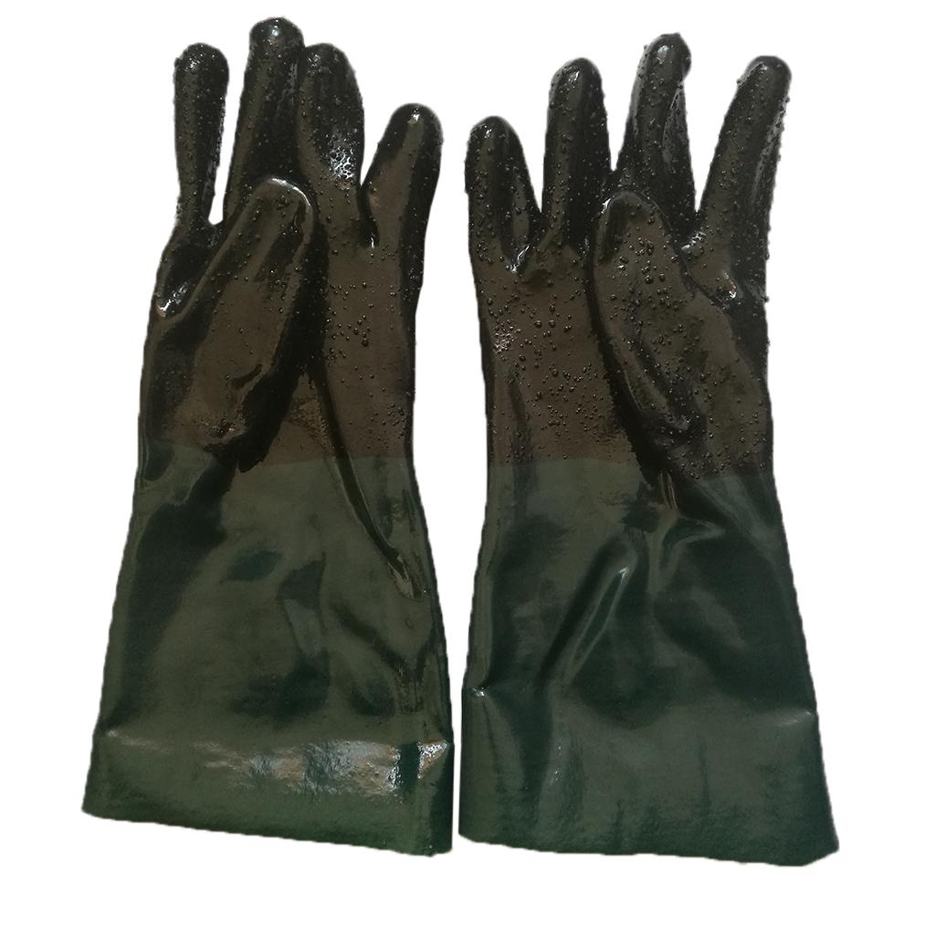 One Pair of Protective Working Gloves for Sand Blaster Blast Cabinet 35cm