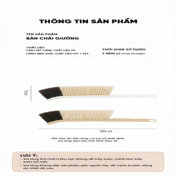 [Combo] Chổi quét giường, nệm làm sạch bụi MyJae