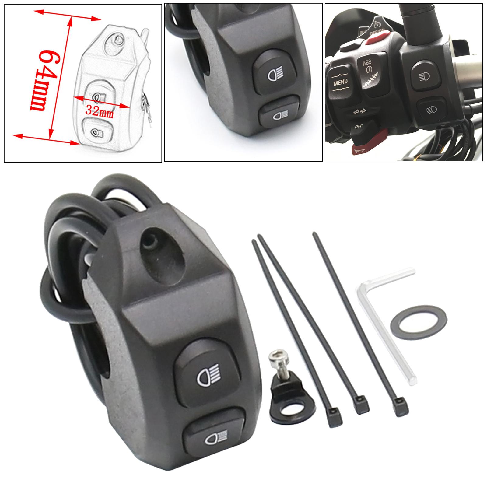 Replacement Motorbike Motorcycle Handle Fog Light Switch Control Smart Relay for BMW R1200GS / R 1200 GS / R1250GS/ F850GS/ F750GS ADV Black