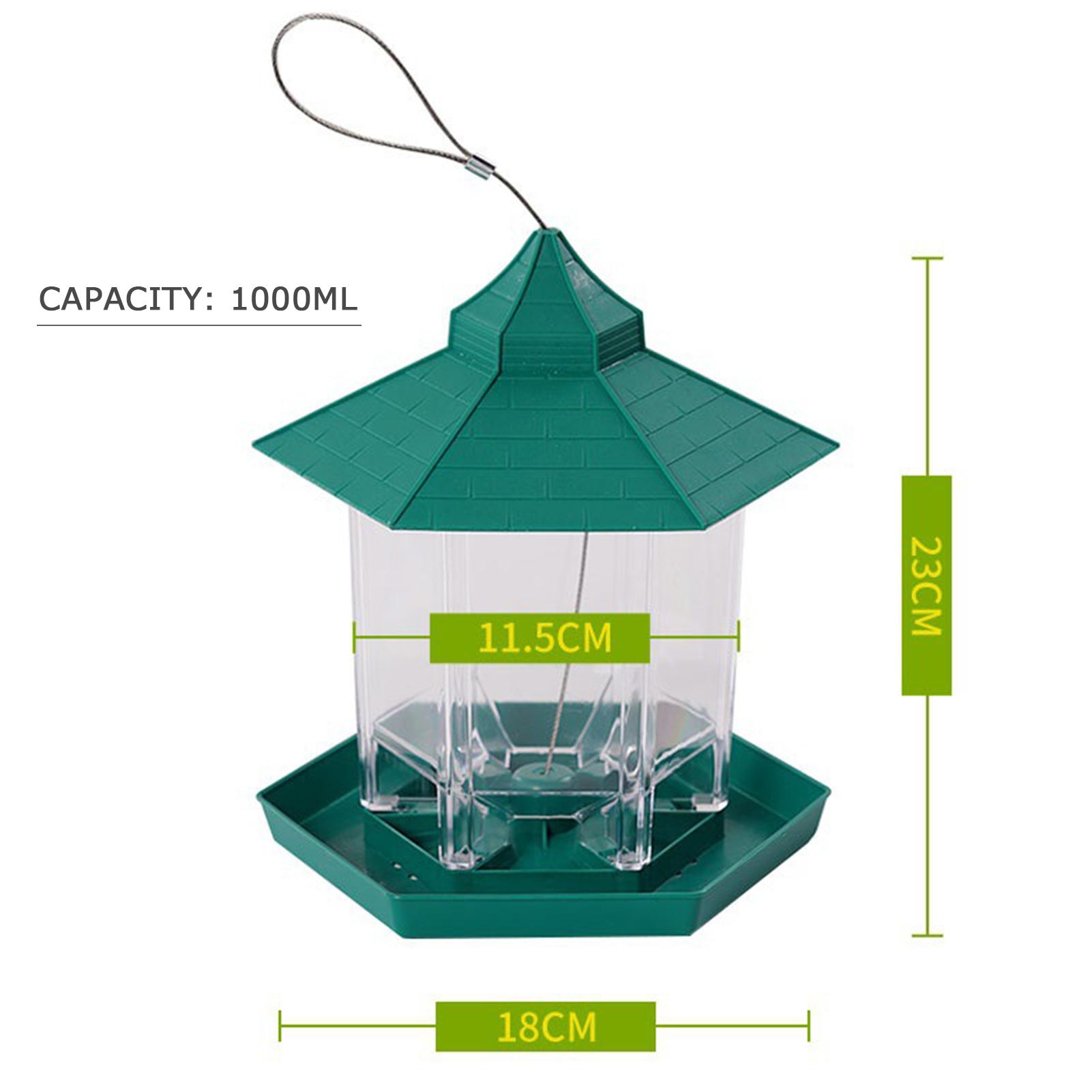 Máy cho chim ăn hình lục giác không thấm nước để thu hút các loài chim