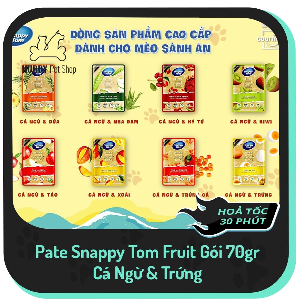 Pate Snappy Tom Premium Fruit 70g cho mèo, pate cho mèo, pate snappy tom trái cây Hubby Pet Shop