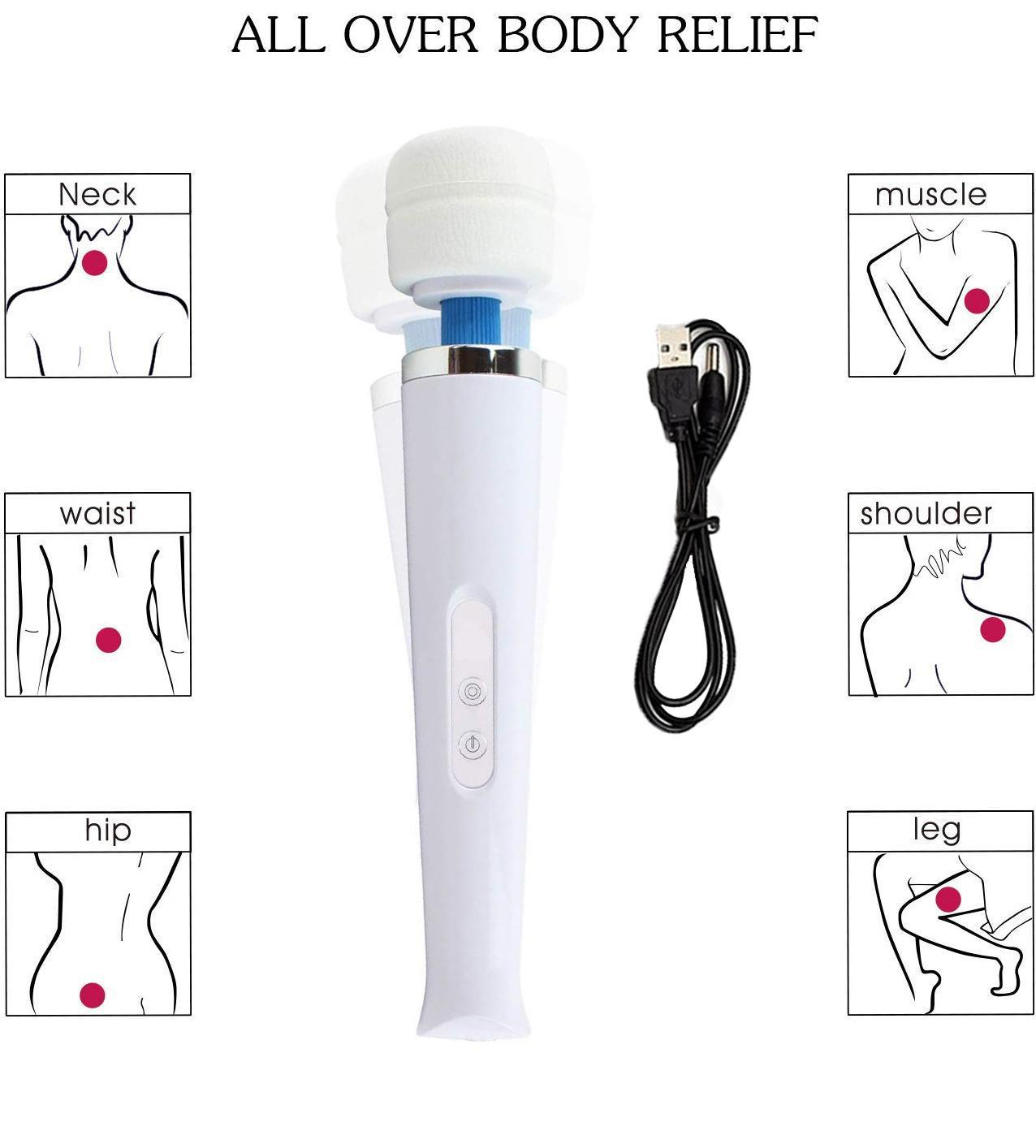 Máy Massage HV280 10 Cấp Độ Pin Sạc Tốc Độ Cao - Massager with 10 vibration patterns Powerful Speeds