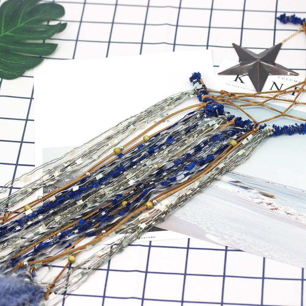 Dream Catcher handmade hình dáng ngôi sao làm từ vải dệt để trang trí trên tường