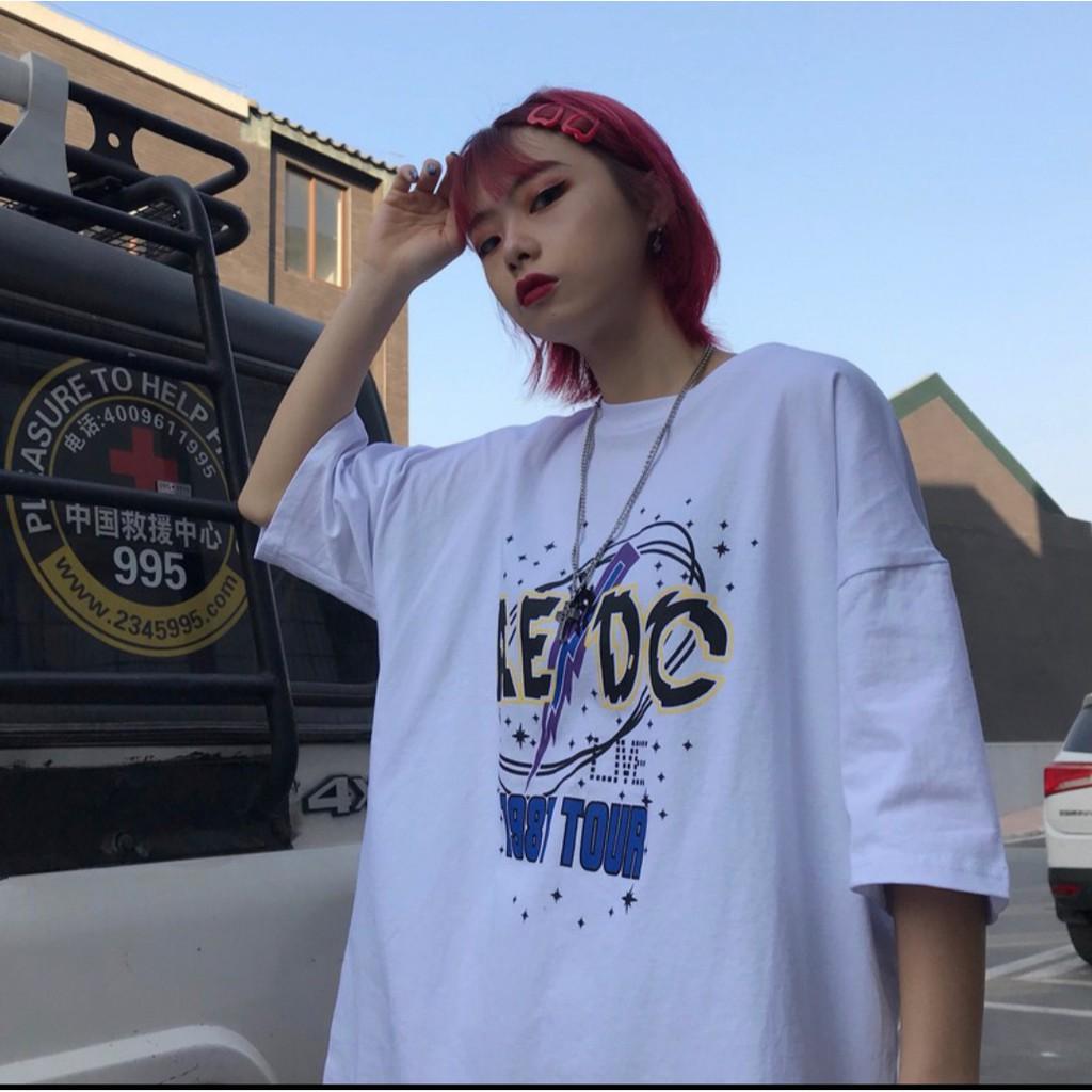 Áo Thun Tay lỡ Unisex  Freesize từ 40-70kg