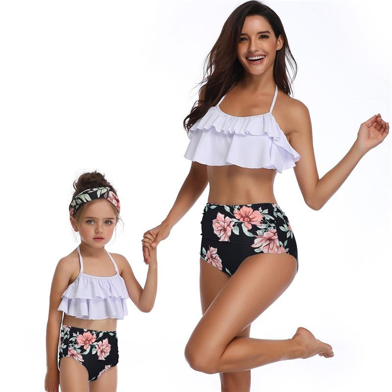 Phù Hợp Với Họ Đồ Tắm Mẹ Bơi Bikini Đồ Bơi Cho Mẹ Và Con Gái Đồ Bơi Nữ Trẻ Em Kid Cho Bé Bãi Biển Đồ Bơi
