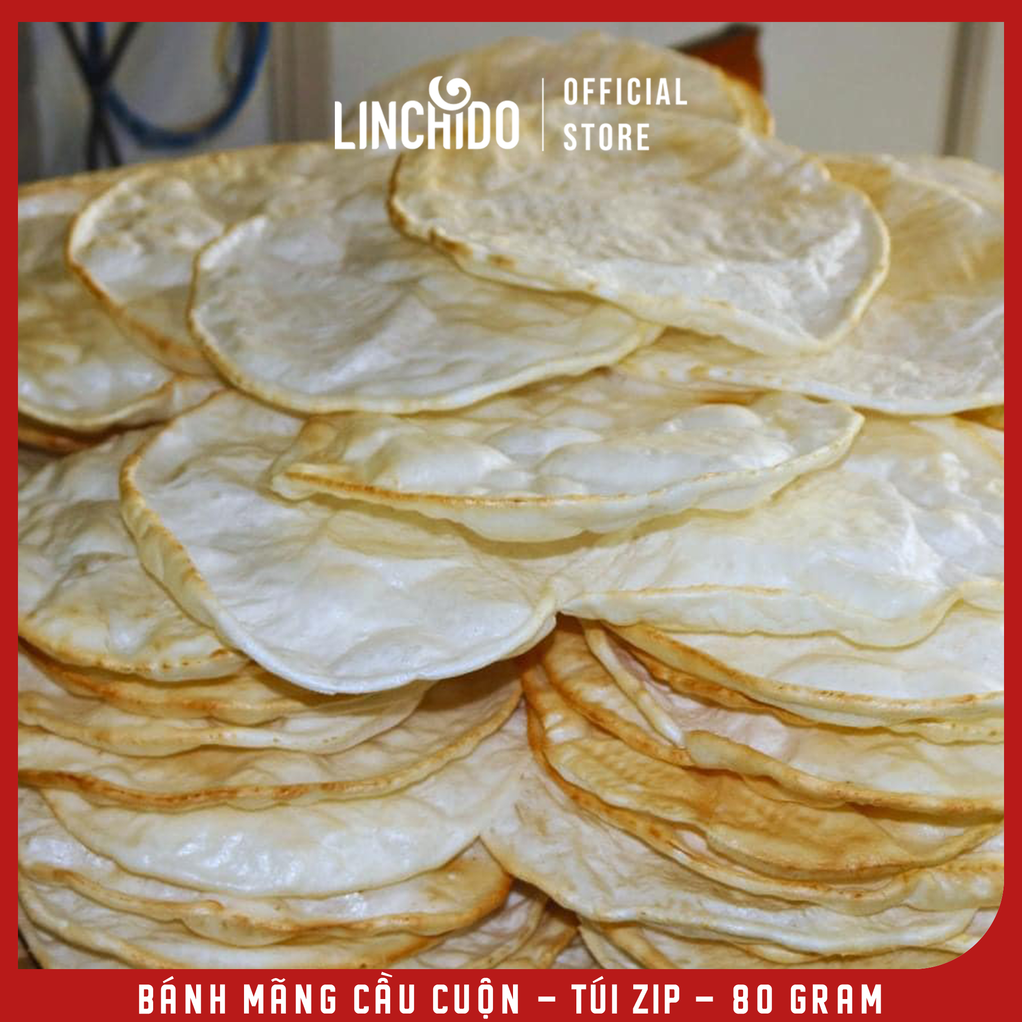 Bánh Mãng Cầu Cuộn - Đặc sản Đồng Tháp - Túi Zip 80 Gram