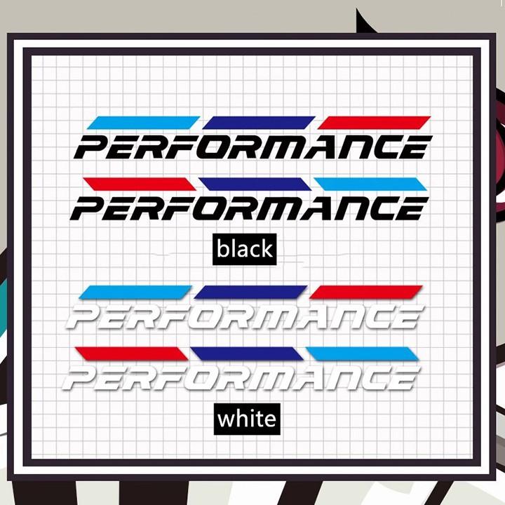 Sticker dán xe oto, Decal dán xe oto, Tem dán cửa xe ô tô Performance