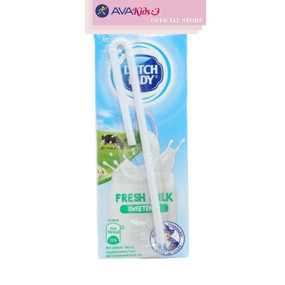 Thùng 48 hộp sữa tươi tiệt trùng Dutch Lady có đường 180 ml (từ 1 tuổi)