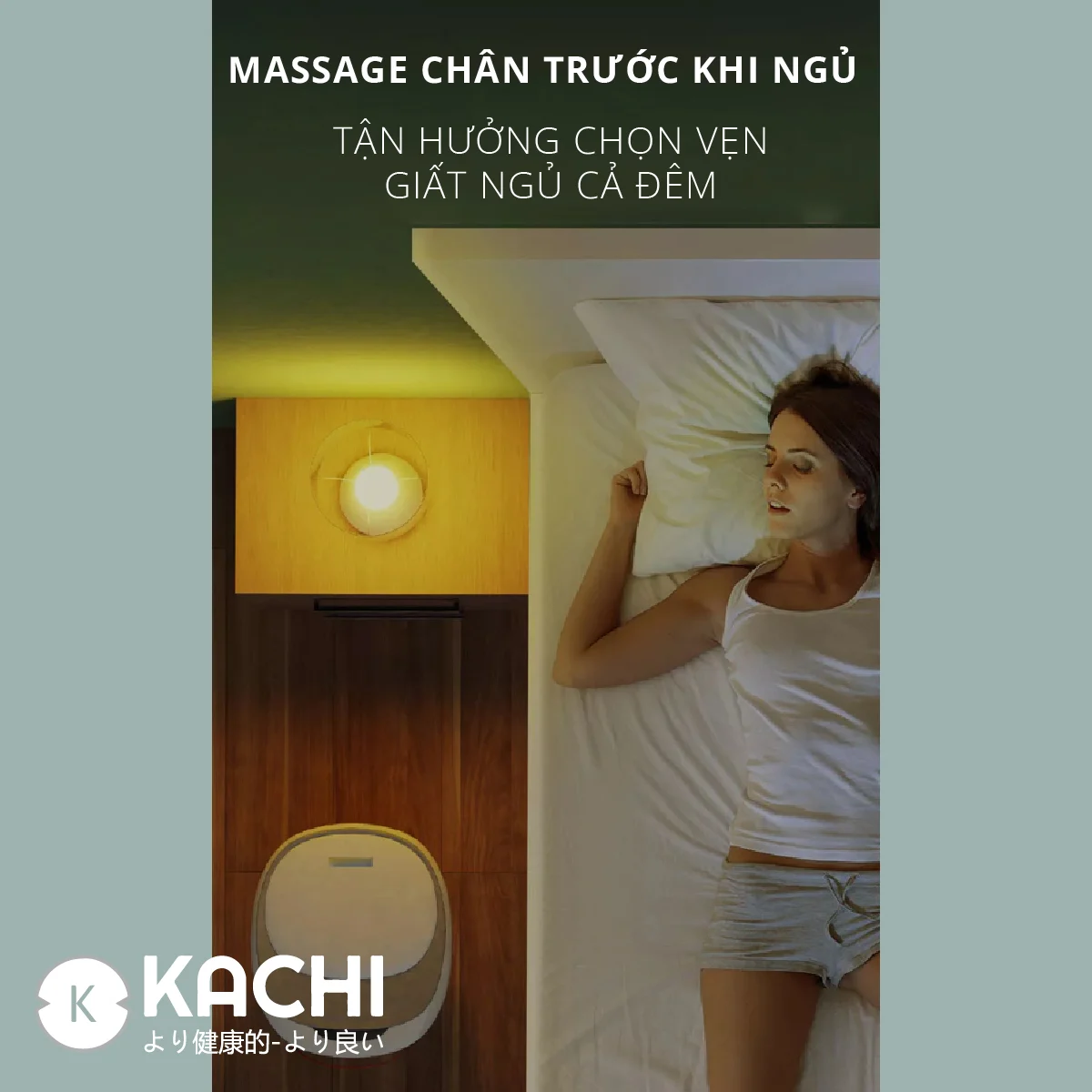 Bồn ngâm chân hồng ngoại massage xếp gọn Kachi MK344 - Hàng chính hãng