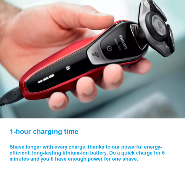Máy cạo râu khô và ướt cao cấp Philips S5390/12 tích hợp hai lưỡi cạo Super Lift & Cut Action - Hàng Nhập Khẩu