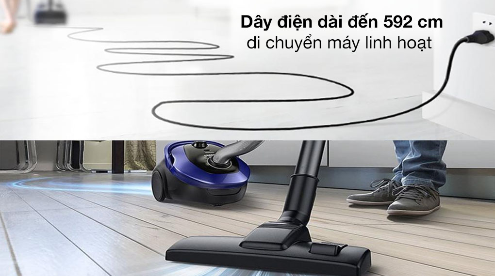 Máy hút bụi dạng hộp Samsung VC18M2120SB/SV - Hàng Chính Hãng