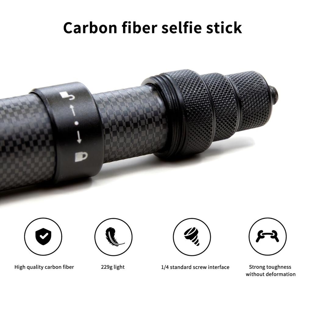 1 5m Selfie Stick Telescopic Selfie Stick Ultralight Carbon Fibre Selfie Rod Standard 1/4 Thread Portable Selfie ELEN