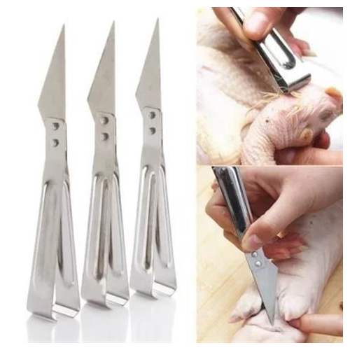 Sét 2 món dao làm lòng, mổ cá và nhíp 2in1