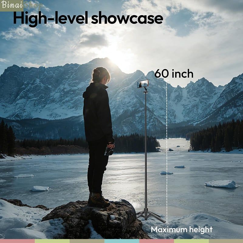 Ulanzi MT-85 - Tripod MagSafe 150cm, Auto Open, Xoay 360° Và Bluetooth Remote Thông Minh Cho Điện Thoại - Hàng chính hãng