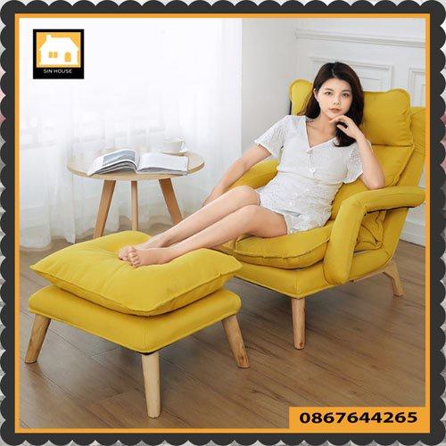 GHẾ BÀNH THƯ GIÃN- GHẾ SOFA THƯ GIÃN ĐỌC SÁCH BÁO TẶNG KÈM ĐÔN PHONG CÁCH TRẺ TRUNG HÀN QUỐC MỚI