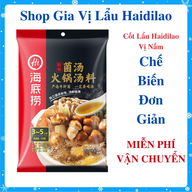 Gia Vị Lẩu Nấm Haidilao