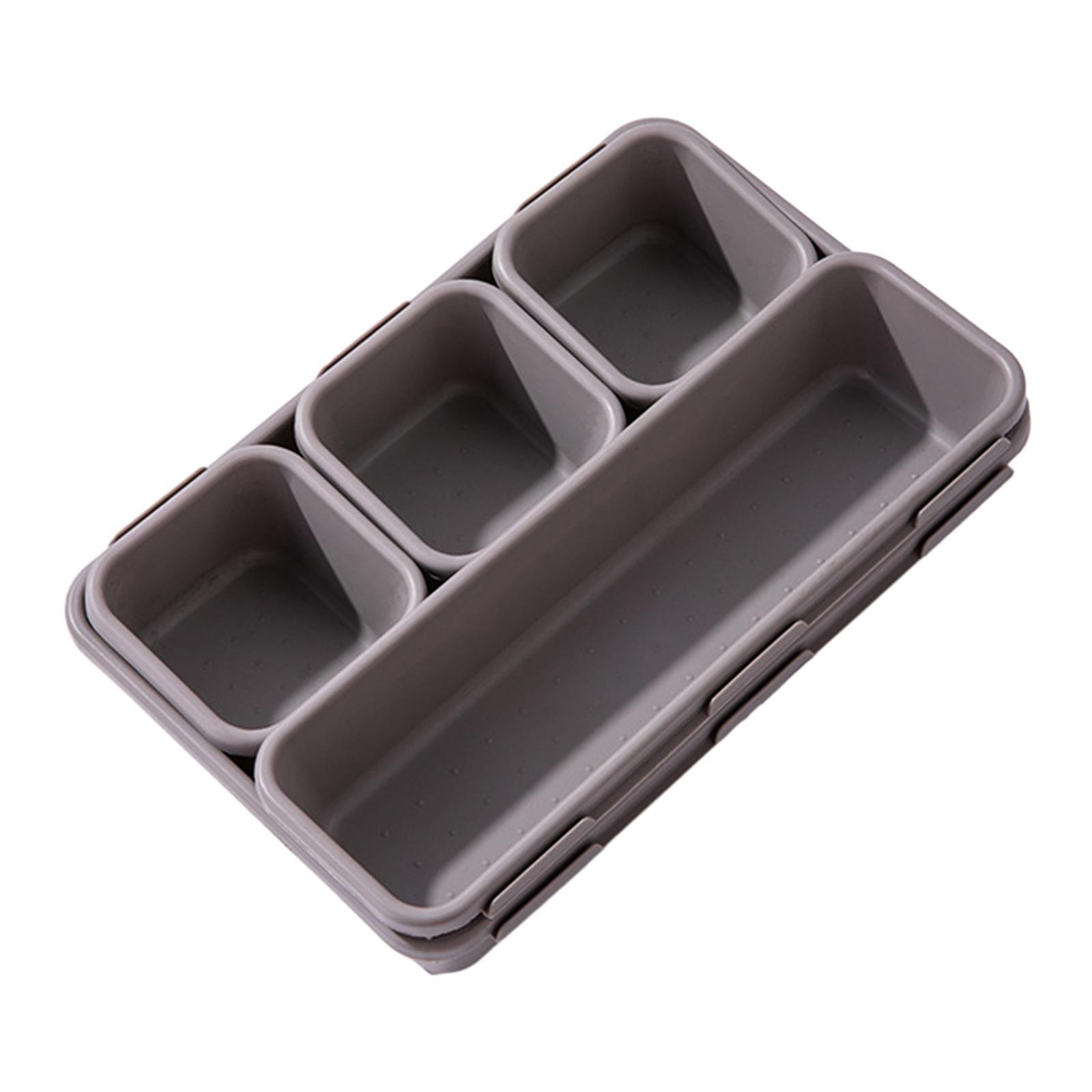 8 Pieces Drawer Organizer Tray Desk Stationery Storage Box for Study Bedroom