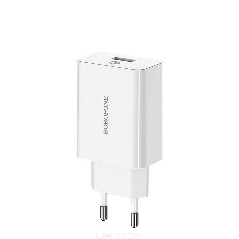 Cốc sạc nhanh Borofone 18w BA21A cổng USB - Hàng chính hãng