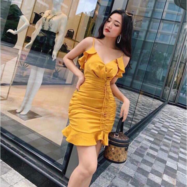 Đầm body 2 dây đuôi cá dễ thương
