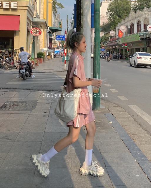 Set thể thao hồng siêu xinh