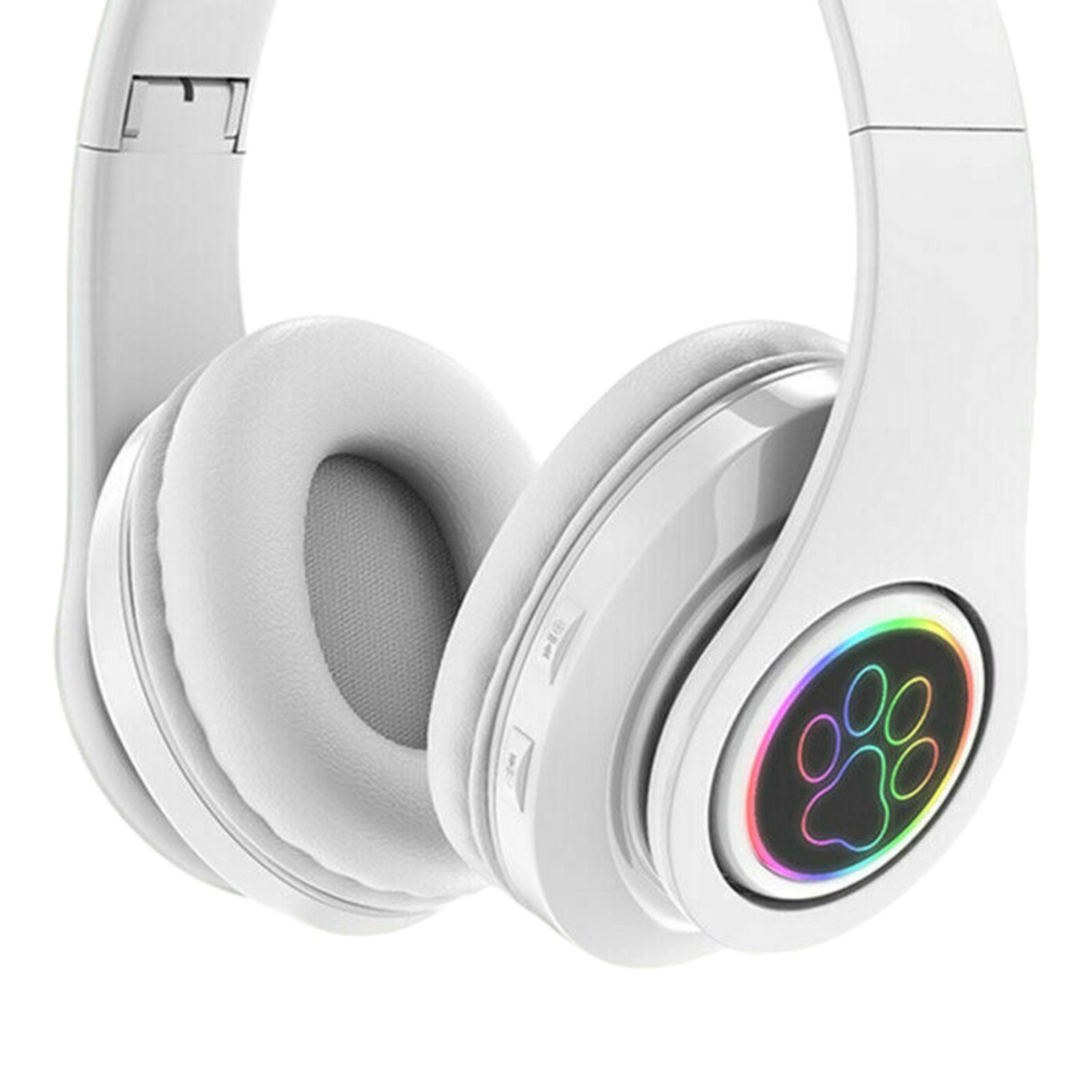 Bluetooth 5.0 Headset Earphone Headphones Earpiece Speaker White