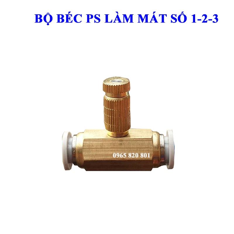 Combo 10 béc phun sương số 1-2-3 và đế đồng tưới lan