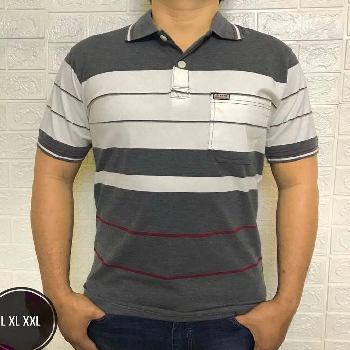 Áo Thun nam lớn tuổi có túi️ Hàng VNXK ️Áo thun nam trung niên có túi ( chất liệu cotton 100%)