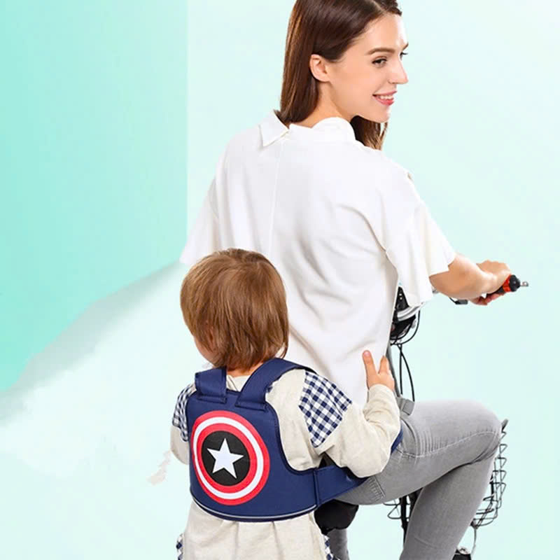 Đai đi xe máy cho bé phản quang, thoáng khí sử dụng khóa 2 cấp bền chắc, chống bui bẩn An Toàn Dây Yếm Chở Trẻ Em Ngồi Trước Sau Cho Bé Trai Gái