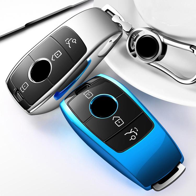 Ốp chìa khóa xe Mercedes E-class E200 E300L C-class C260L S-class TPU cao cấp PKXH-181