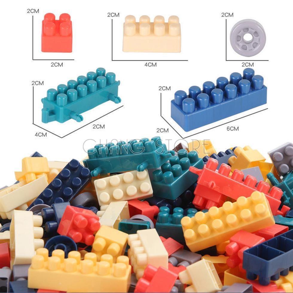 Hộp xếp hình 520 chi tiết, bộ lắp ghép lego siêu trí tuệ vòng quay mặt trời