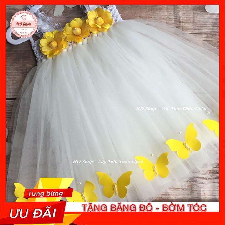 Váy công chúa cho bé 1 tuổi / 5 tuổi Váy trắng cho bé gái
