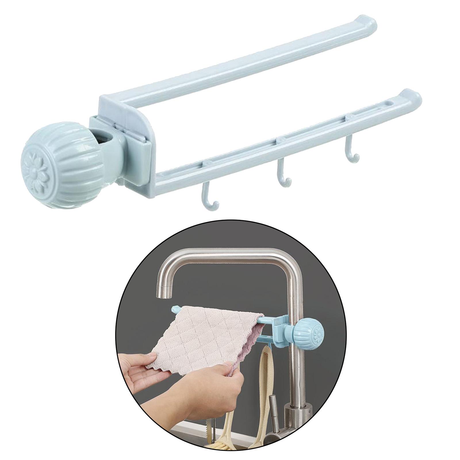 Faucet Mount Kitchen Sponge Holder Brush Drainage Caddy Organizer