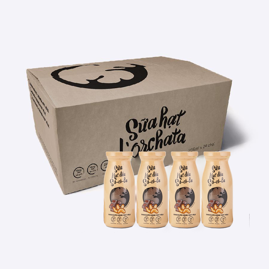Sữa hạt L'ORCHATA vị hạt điều socola lốc 24 chai