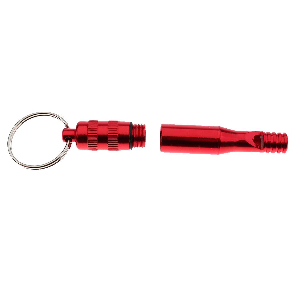 5pcs Aluminum Alloy Emergency Whistle for Outdoor Travel Camping Boating