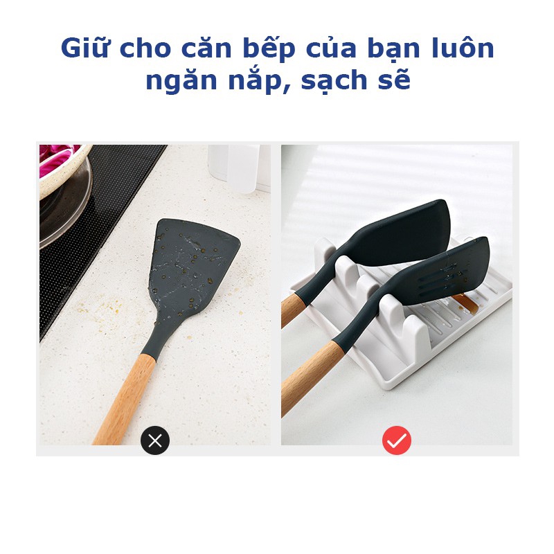 Giá Để Dụng Cụ Nhà Bếp Đa Năng Chống Trượt Tiện Lợi