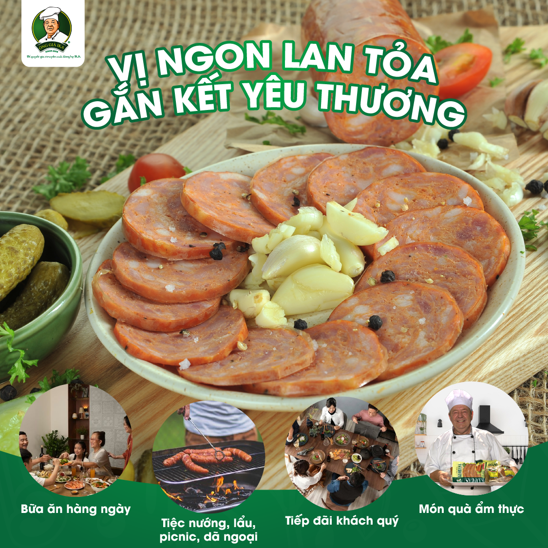 [Chỉ Giao Hà Nội] Salami tỏi 200g