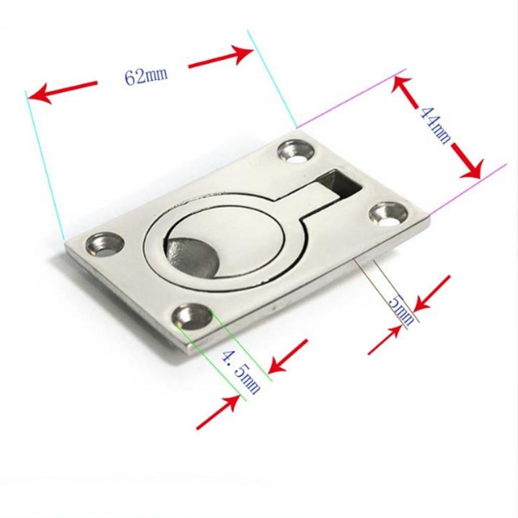 3x 316 Stainless Steel Boat Pull Latch Handle Locker