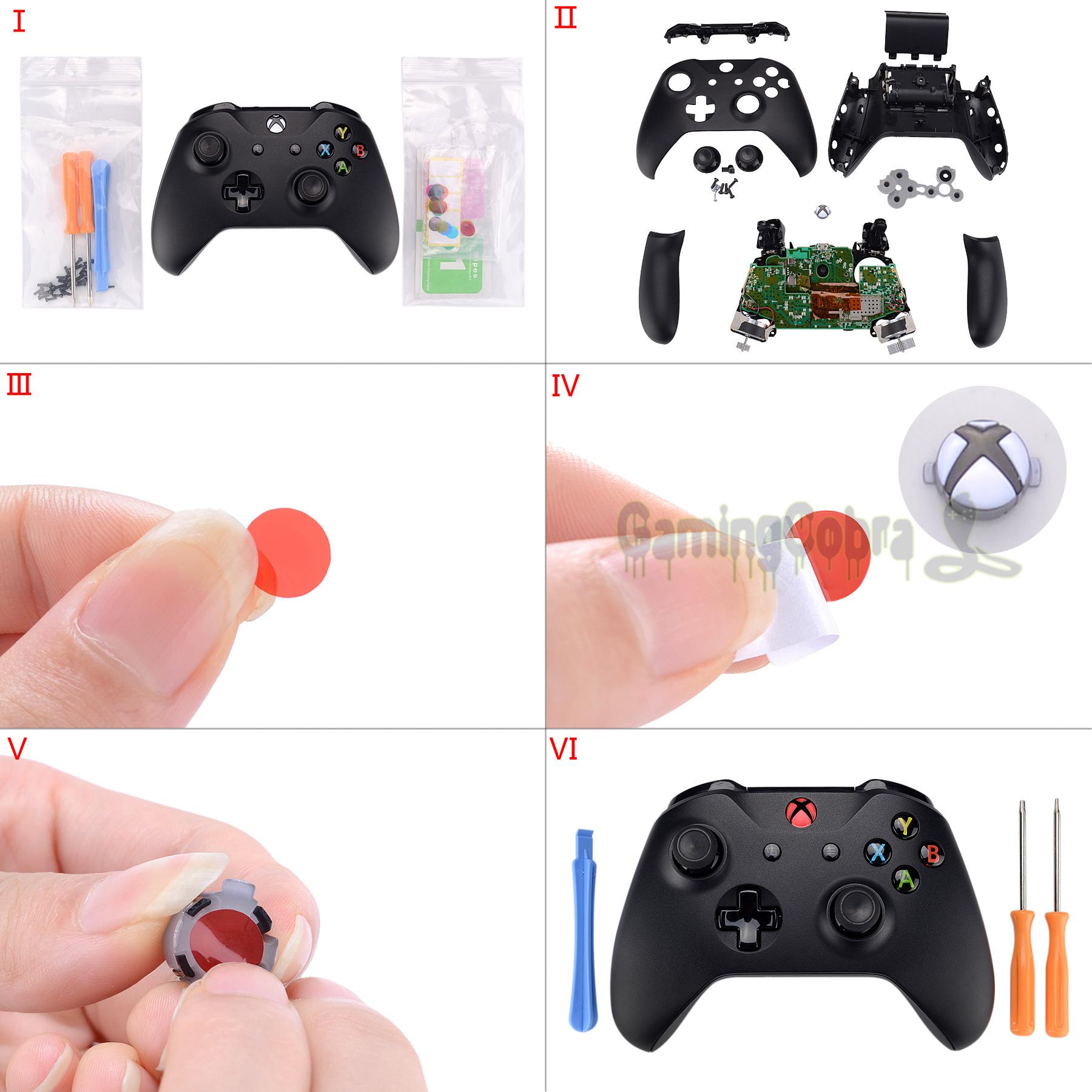 Nhãn dán LED Nút Hướng dẫn Home tùy chỉnh cực đoan cho loạt Xbox X/S Xbox One S/X Xbox One Xbox One Trình điều khiển Elite - 40PCS