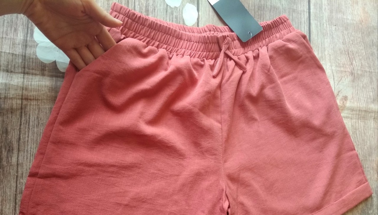 Quần short đũi nữ ống rộng