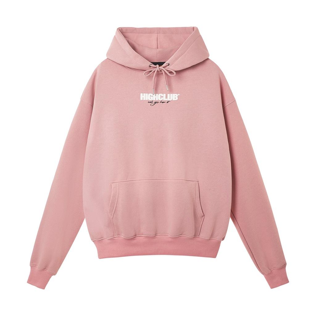 Áo Hoodie BASIC Mũ Trùm Đen/Hồng/Trắng/Xanh Dương Nỉ Cotton - HIGHCLUB