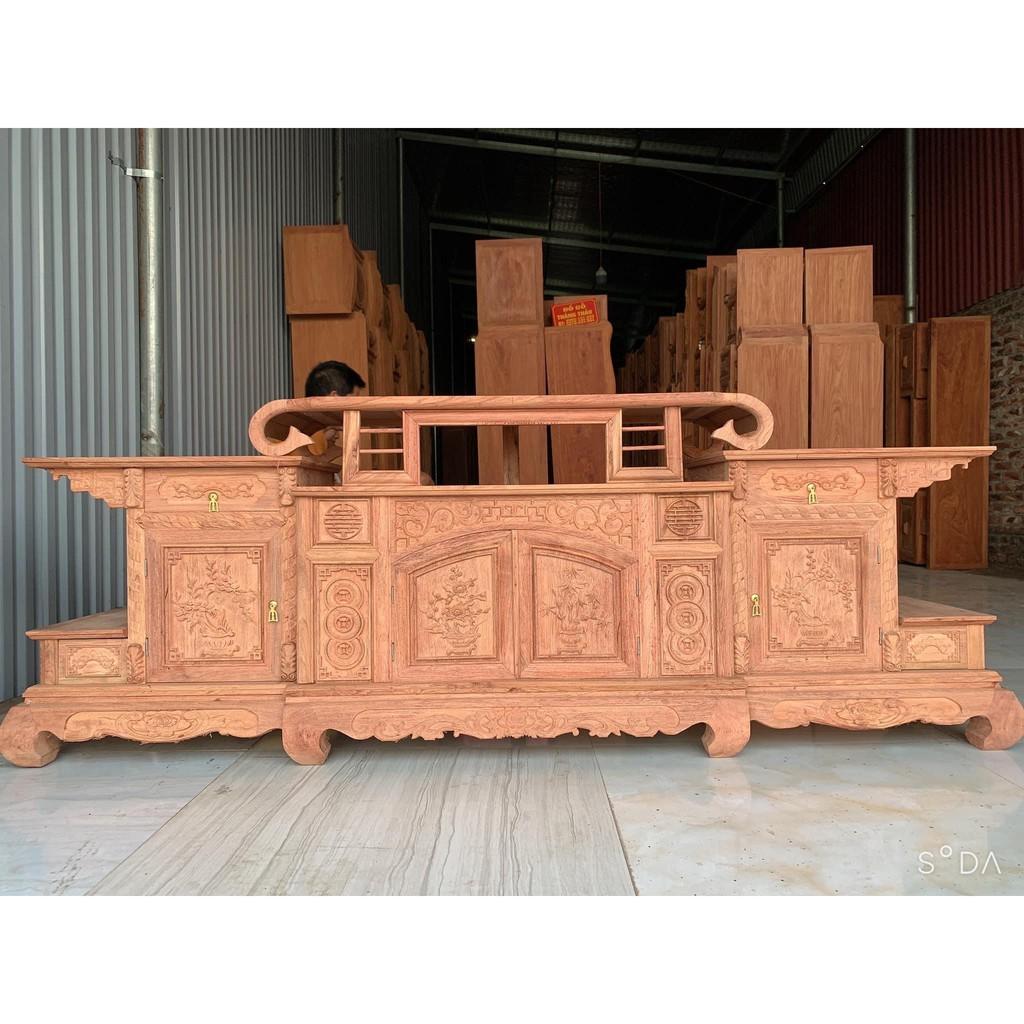 Kệ tivi hàm ếch gỗ gõ đỏ nam phi