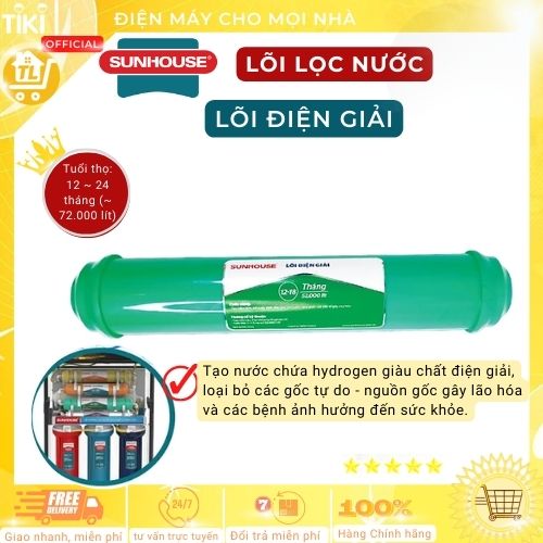 Lõi lọc điện giải SUNHOUSE- Hàng Chính Hãng