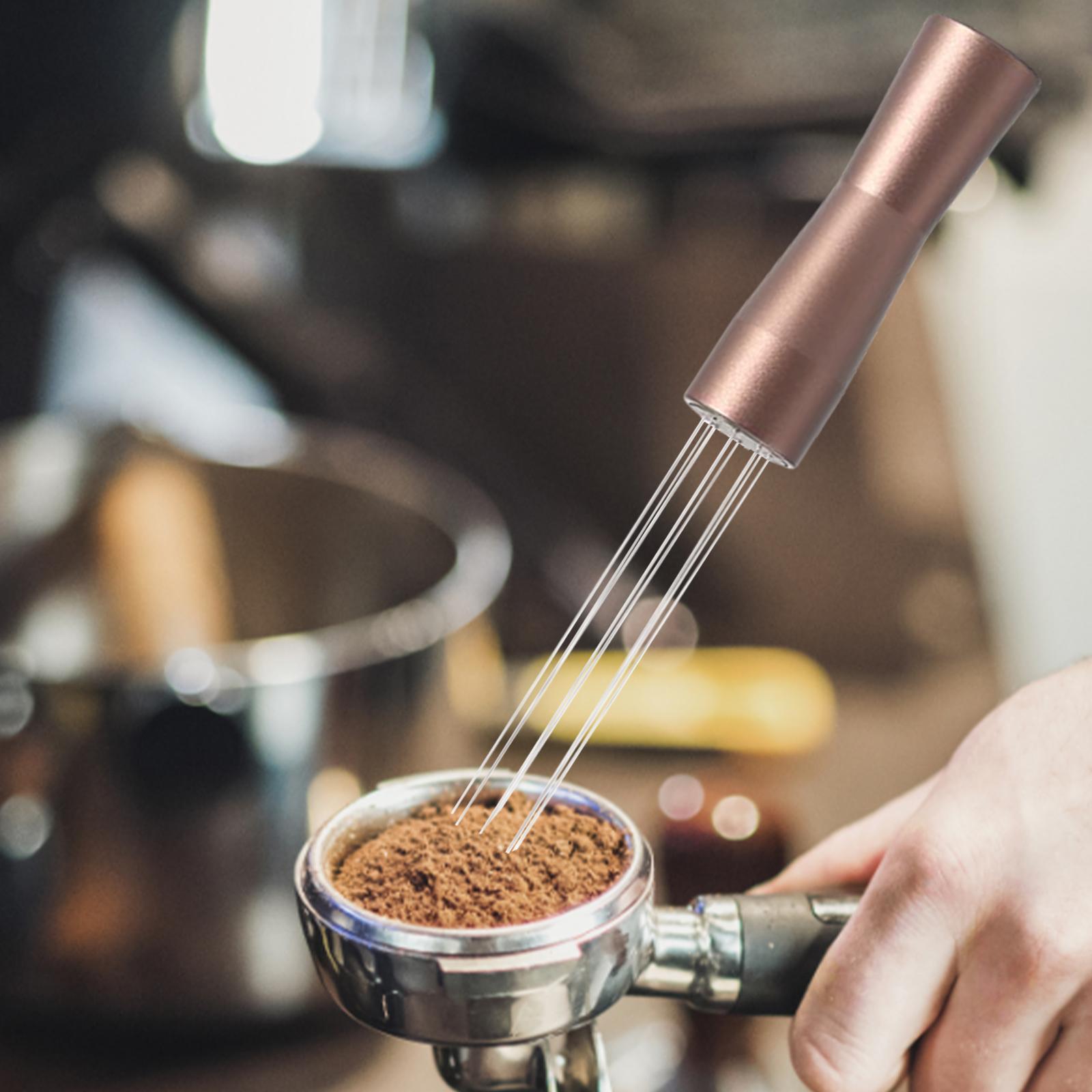 Professional Needle Style Coffee Tamper Distributor Coffee Hand Stirrer Lightweight for Home