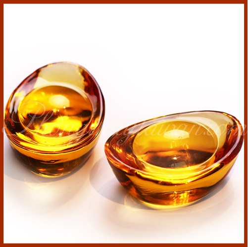 Thỏi vàng Pha Lê chiêu tài lộc 2.5cm, 5cm - thờ cúng.