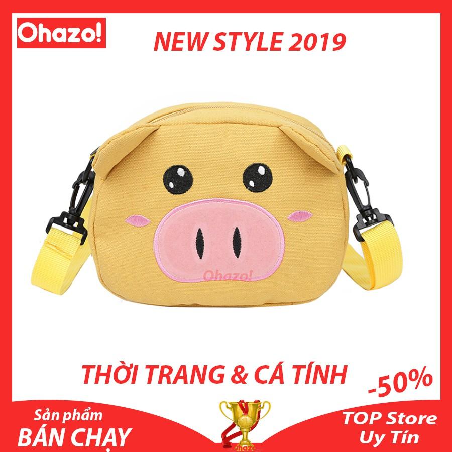 Túi đeo vai nữ Messenger Mặt Heo Ohazo! - T61