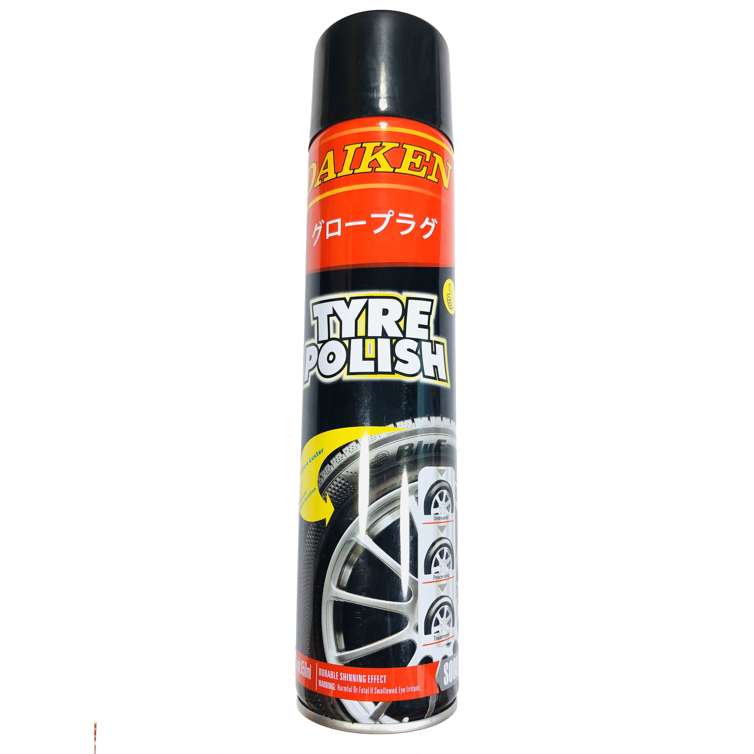 Chai xịt bảo dưỡng Lốp vỏ Xe DAIKEN tire POLISH 650ml