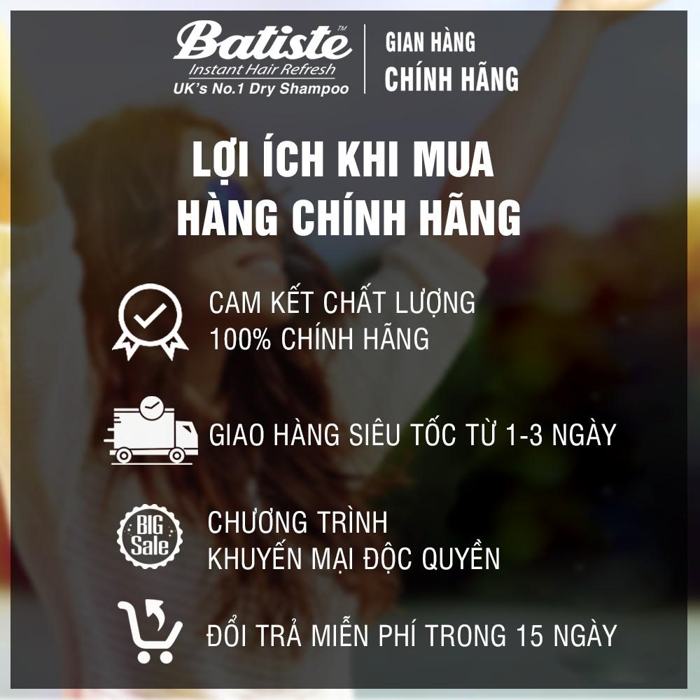 Dầu Gội Khô Hương Cổ Điển Batiste Dry Shampoo Clean &amp; Classic Original 200ml