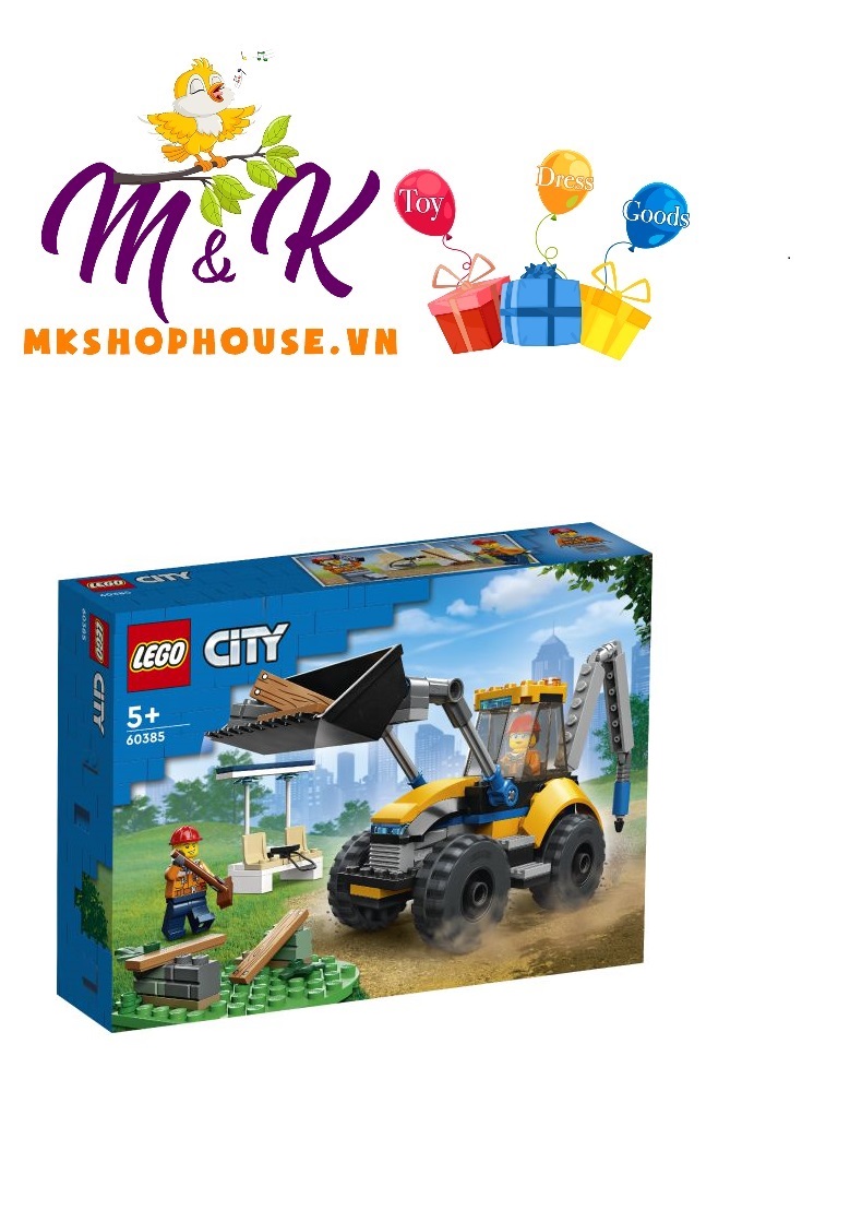 LEGO City 60385 Xe Đào Đất Công Trình (148 Chi Tiết)